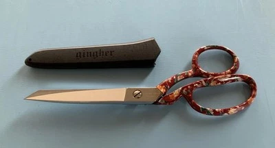 GINGHER “Rosemarie” Retired Designer Series 8” Dressmaker’s Scissors - Image 1 of 4
