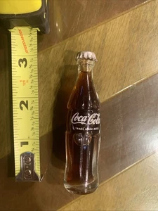 3” Mini Glass With Real Coca-cola Bottle Sealed - Picture 1 of 4