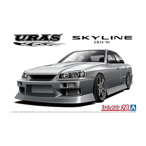 Aoshima: Kit Modelo Escala 1/24 URAS ER34 SKYLINE 25GT-T '01 (NISSAN) #20 - Imagen 1 de 7