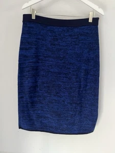 Strickrock Jigsaw blau Wolle Angora Kaschmir Mischung Medium elastische Taille - Bild 1 von 6
