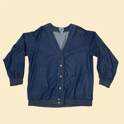 Chaqueta vaquera años 90 de Gitano, chaqueta vaquera vintage años 90 XL abotonada Foto 1 de 4