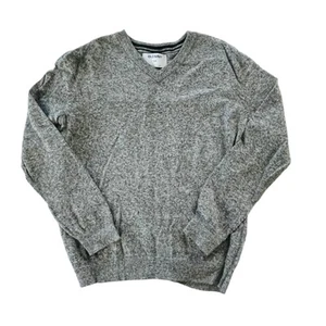 Old Navy Big Boys V-Neck Long Sleeve Sweater, Heather Gray - Size Medium (8) - Picture 1 of 4