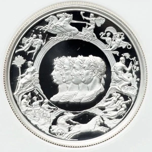 2 Oz Britain 2024 SILVER NGC PF69, Great Engravers Waterloo Medal Allied Leaders - Picture 1 of 5