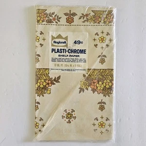 Vintage Rolycraft Shelf Paper Floral 1970's Decor - Picture 1 of 2