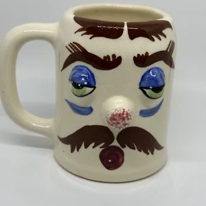 Taza de cerámica facial 3D Pfaltzgraff vintage Sleepy Sam "Muggsy" diseñada por Jessop - Imagen 1 de 8