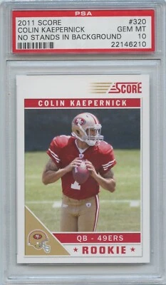 2011 Score (No Stands in Background) #320 Colin Kaepernick RC PSA 10 49ers - Image 1 of 2