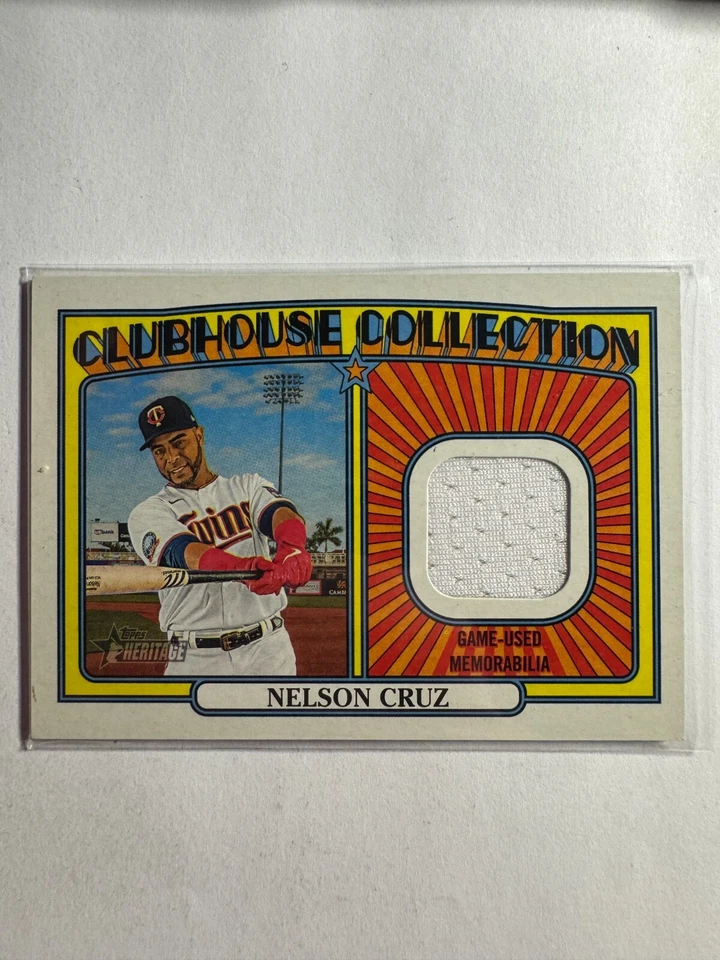 K311,122 -  2021 Topps Heritage Clubhouse Collection Relics #CCRNC Nelson Cruz - Image 1 of 1