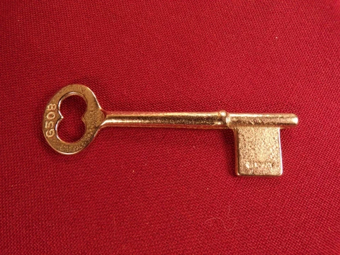 Skeleton Bit Key Vintage / Antique Key Mortise Lock Uncut Lockwood Reading RHC Cover