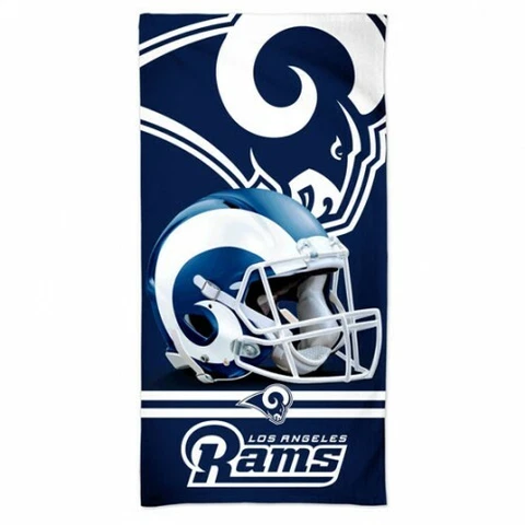 LOS ANGELES RAMS SPECTRA BEACH TOWEL 30"X60" COTTON PLUSH NFL LICENSED Cover