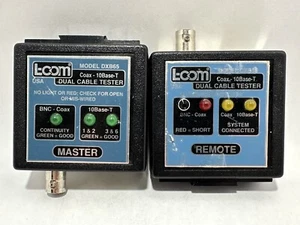 Rare Vintage L-COM Model DXB65 Coax Ethernet Dual Cable Tester Remote & Master - Picture 1 of 7