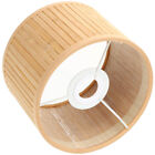 Bambus-Lampenschirm Vintage-Trommel-Kronleuchter-Lichtschirm E27/E14-Sockel