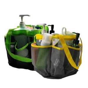 2 Pack Mesh Shower Caddy, Quick Dry Shower Tote Bag Hanging Toiletry with 2 H... - Picture 1 of 6