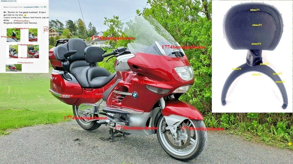 Respaldo STUD Altura Ajustable Plegable ARRIBA ABAJO Driver Rider 4 BMW K1200LT K1200 Foto 1 de 4