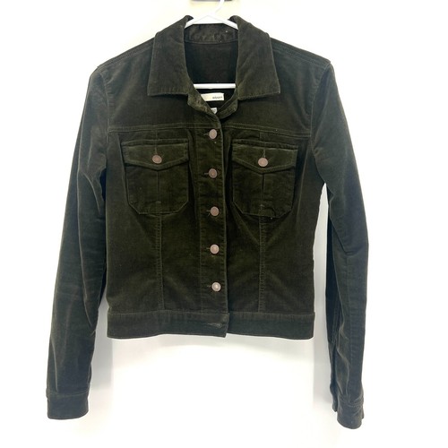 VETEMENTS Giacca corta Edyson Brooklyn verde velluto a coste donna XS