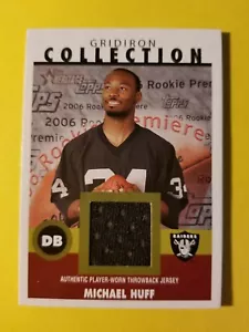 MICHAEL HUFF (SP) RC GAME USED JERSEY #GC-MH RAIDERS * TEXAS 2006 TOPPS HERITAGE - Bild 1 von 3