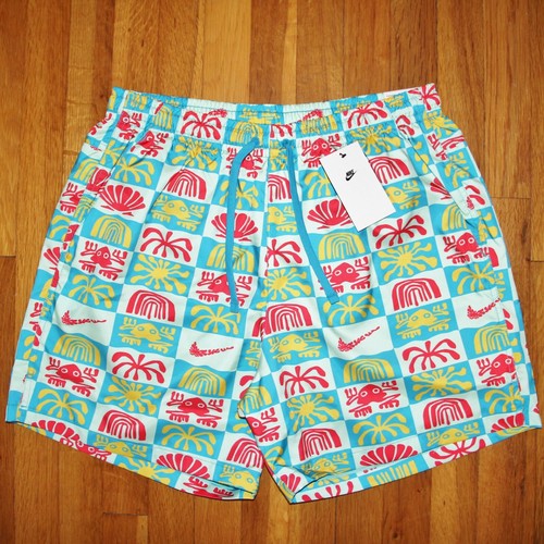 Pantaloncini Nike Sportswear Woven Flow L XL DR9845 392 multicolore foderati nuovi