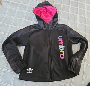 Umbro Girls Full Zip Lightweight Jacket Sweatshirt Size 4/5 Free Shipping - Picture 1 of 7