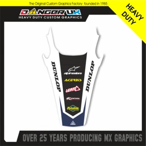 HUSQVARNA TC FC 125+ 19-22 TE FE 2020-23 REAR MUDGUARD FENDER GRAPHICS DECALS - Picture 1 of 1