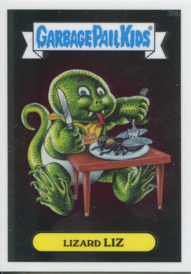 Garbage Pail Kids Chrome Series 1 Base Card 38b LIZARD LIZ - Image 1 of 1