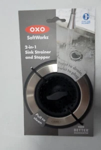 OXO SoftWorks 2-in-1 Sink Strainer and Stopper NEW 2-Pack - Picture 1 of 2