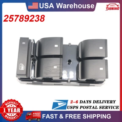 Interruptor de ventana eléctrica izquierda Driver Master 21066810 se adapta a 07-10 Saturn Outlook DWS303 Foto 1 de 4