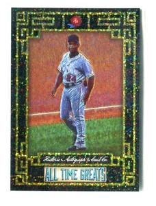 Autógrafos históricos de todos los tiempos 2024 grandes Rickey Henderson nivel 1 #95/1600 patio - Imagen 1 de 1