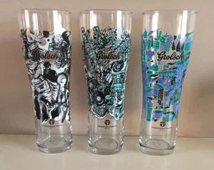 3 X New GROLSCH Collectors Pint Glasses Unconventional by Tradition Ltd Editon - Picture 1 of 3
