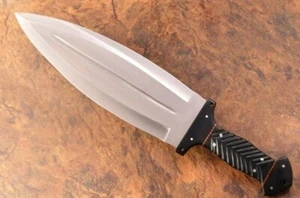 22" CUSTOM HANDMADE D2 WERKZEUGSTAHL JAGD RAUBTIER FULL TANG BOWIE MACHETE MESSER - Bild 1 von 6