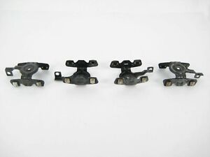 4 American Flyer Stamped Steel Trucks with Journal Covers & Coupler Bars