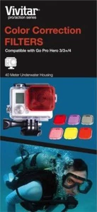 Vivitar Color Correction Filter Kit for GoPro 3/3+/4 Action Camera, 6 Pieces - Picture 1 of 2