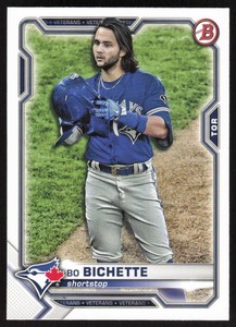 2021 Bowman   Bo Bichette #7 Toronto Blue Jays