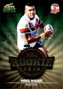 2011 NRL SELECT CHAMPIONS ROOKIE SYDNEY ROOSTERS MOSE MASOE R51 CARD 2010 - Picture 1 of 2