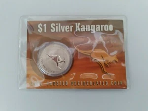 2004 AUSTRALIA 1 OZ SILVER KANGAROO (IN DISPLAY CARD) FROSTED UNCIRCULATDED!! - Picture 1 of 2