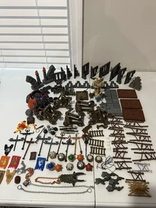 MEGA BLOKS DRAGONS Mixed Lot Krystal Wars Stone Walls Orbs Figures Catapult - Picture 1 of 17