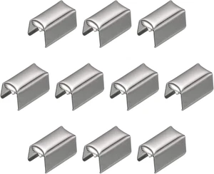 Tapas engarce plegables 100 piezas 8 x 4 mm puntas cierre cinta abrazadera cordo - Imagen 1 de 12