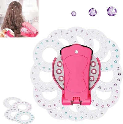 Glitter Diamond Styling Tools Hair Gemstone Styling Set,(12 Gem Discs) - Image 1 of 4