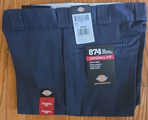 Dickies Original Fit 874 Work Pant Dark Blue 32 x 32 NWT - Picture 1 of 3
