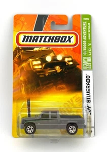 Matchbox Outdoor Adventure Chevy Silverado Pickup Truck #87 Gray - New - Picture 1 of 8