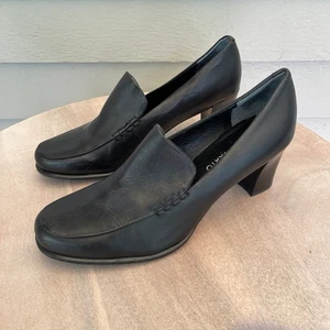 Franco Sarto Nolan Slipper Damenschuhe Größe 8 schwarz Leder maßgeschneidert - Bild 1 von 13