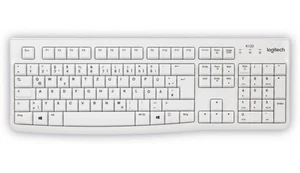 LOGITECH USB-Tastatur K120, QWERTZ, weiß - Bild 1 von 1