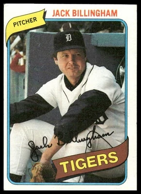 1980 Topps #603 Jack Billingham Detroit Tigers - Image 1 of 2