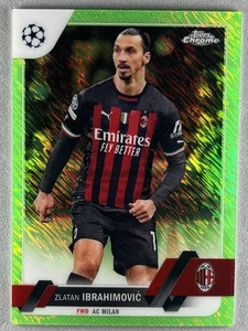 Zlatan Ibrahimović 2023 Panini Chrome UEFA Club Comp.  Neon Green Shimmer /399 - Bild 1 von 3