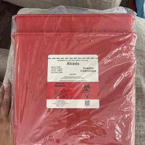 Contenedor de objetos punzocortantes Alcedo paquete de 2 cuartos - Imagen 1 de 3