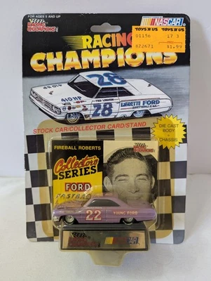 Racing Champions Fireball Robert's 1964 Ford Galaxie Stock Car 1:64 Toys R Us - Image 1 of 4