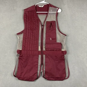 Vintage Bob Allen Shooting Vest Mens Large Red Padded Made In USA GUC - Picture 1 of 14