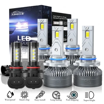 Kit combinado de luces antiniebla de haz alto bajo bombillas LED faros para Lexus GS300 1998-2006 Foto 1 de 4