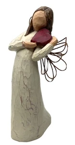 2000 DEMDACO Willow Tree Angel Of The Heart By Susan Lordi 8” Tall - Picture 1 of 11