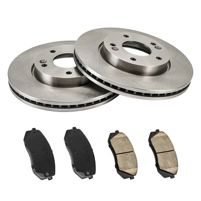 Front Brake Disc Rotors & Pads Kit For Kia Rondo 2007 2008 2009 2010 31423 - Image 1 of 4