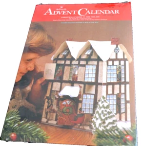 Calendario de Adviento Sello Vintage Navidad en Casa en El Pueblo Nuevo en Paquete con Env. EE. UU. - Imagen 1 de 3