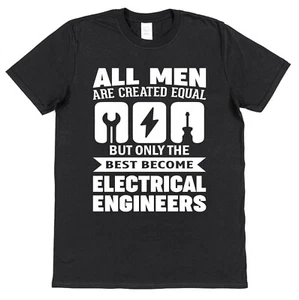 T-Shirt Elektroingenieur Geschenk für Elektriker Ehemann Sohn Vater best gleichwertig - Bild 1 von 1